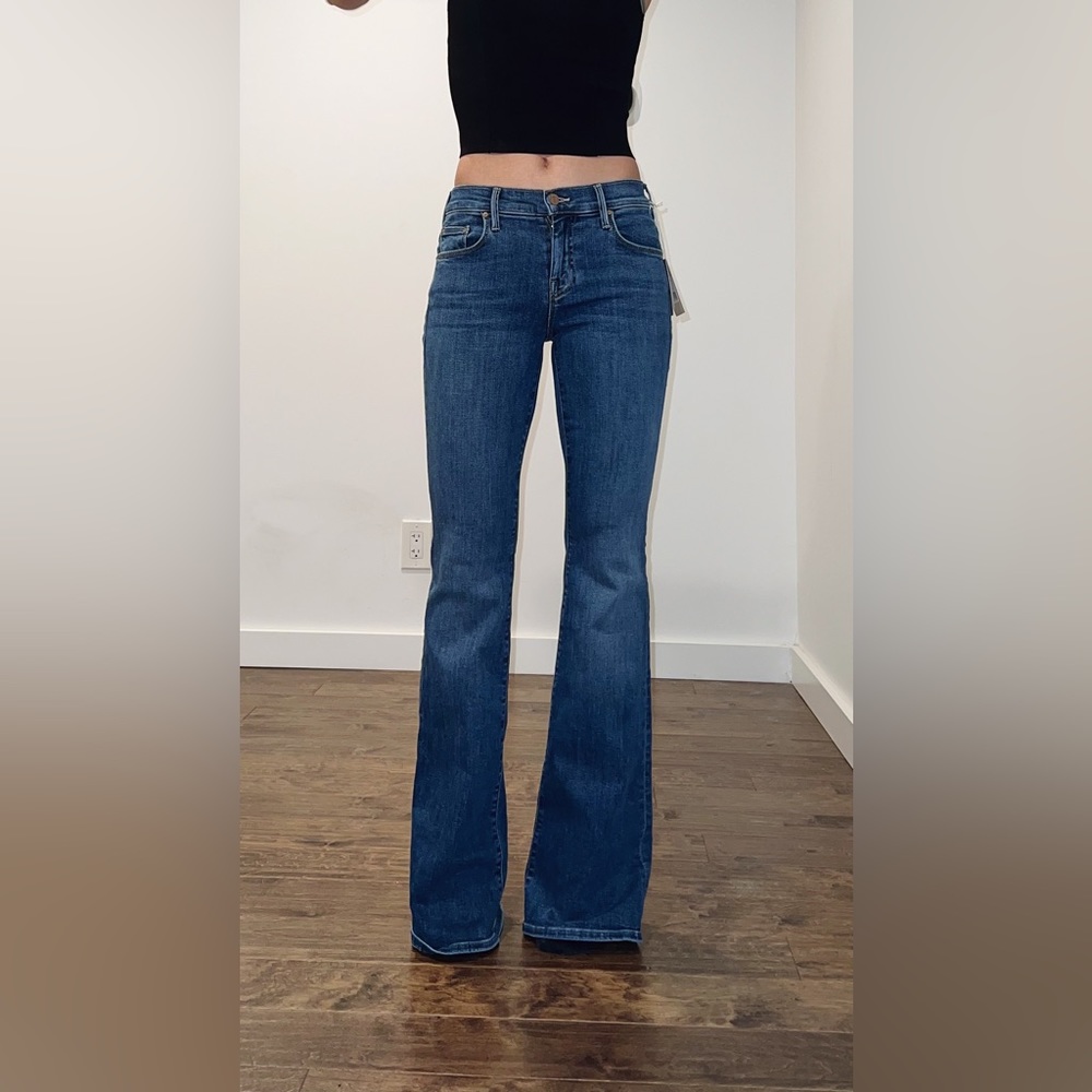LOW WAISTED BOOT CUT MOTHER JEANS (brand new)